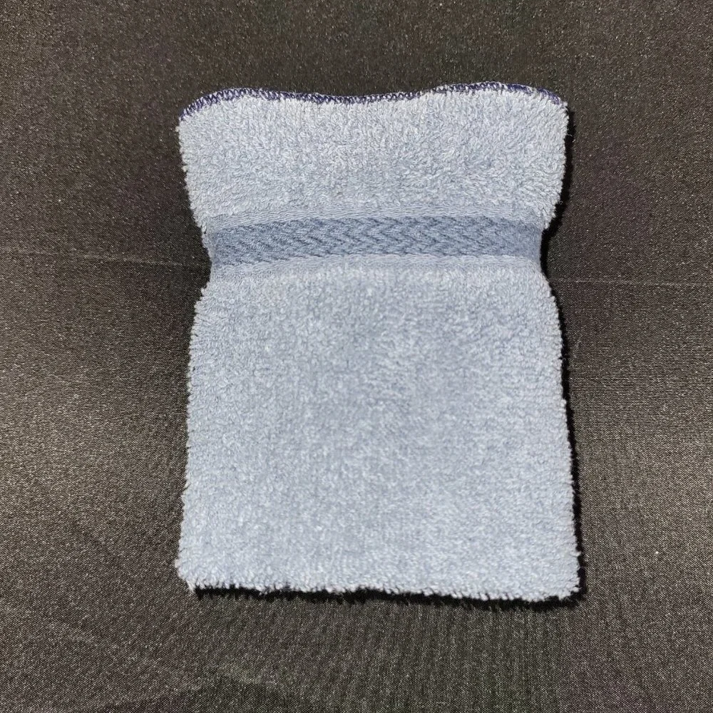3pc Blue Wash Cloths.